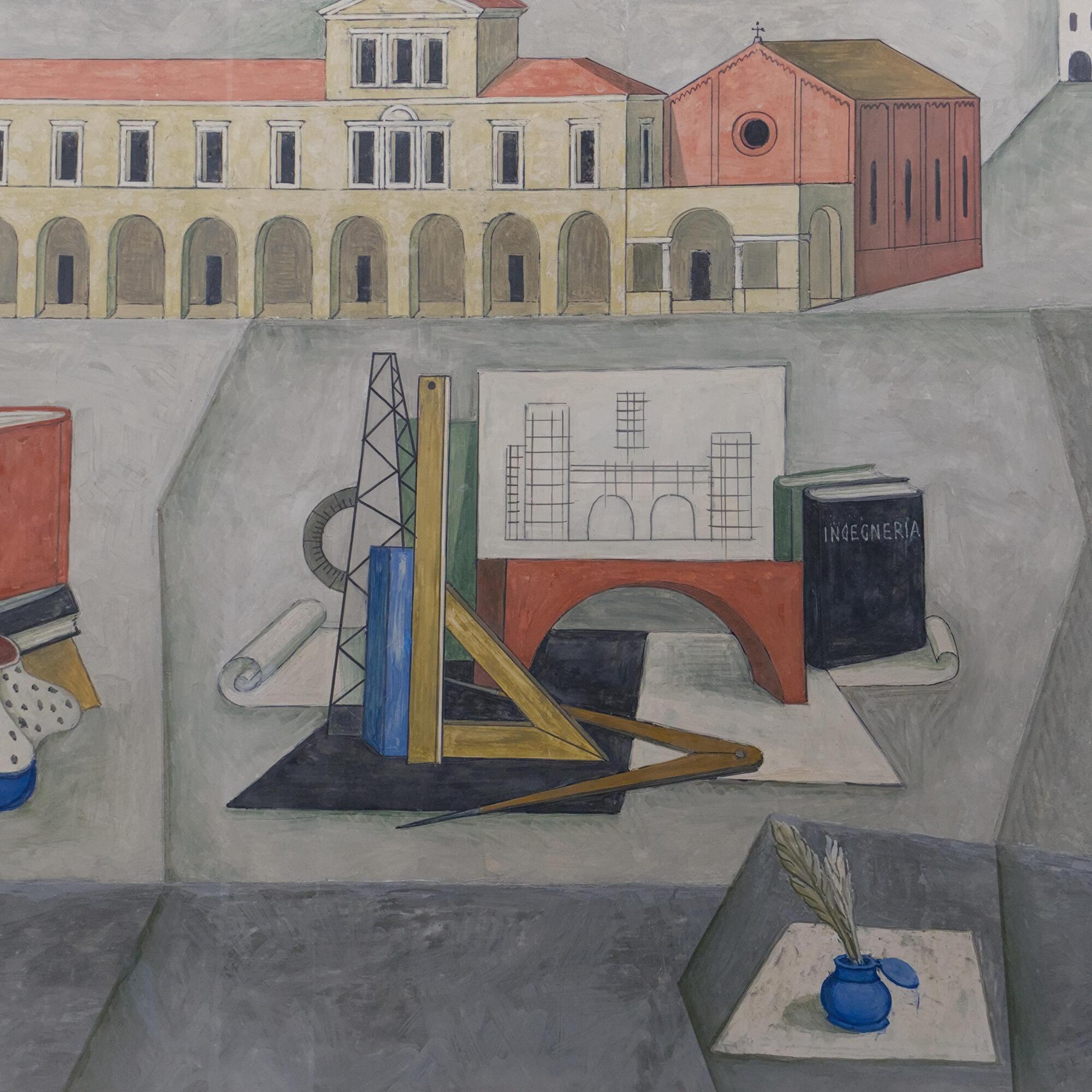 Fulvio Pendini, affresco nell’aula magna del Collegio Universitario Gregorianum (Giulio Brunetta, 1963), via Marcel Proust 10, Padova